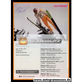 Autogramm Nordische Kombination | Jens DEIMEL | 1994 (Volksbank / R+V)