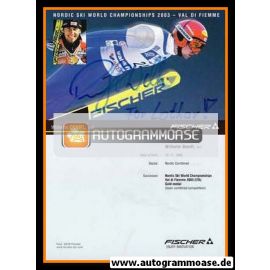 Autogramm Nordische Kombination | Wilhelm DENIFL | 2003 (Fischer WM)