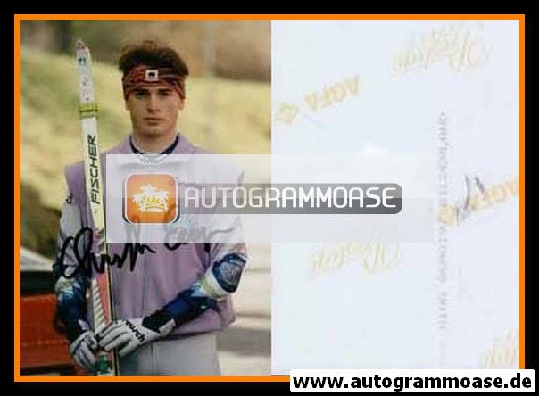 Autogramm Nordische Kombination | Christoph EUGEN | 1990er Foto (Portrait Color)