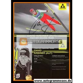 Autogramm Nordische Kombination | David KREINER | 2010 (Fischer)