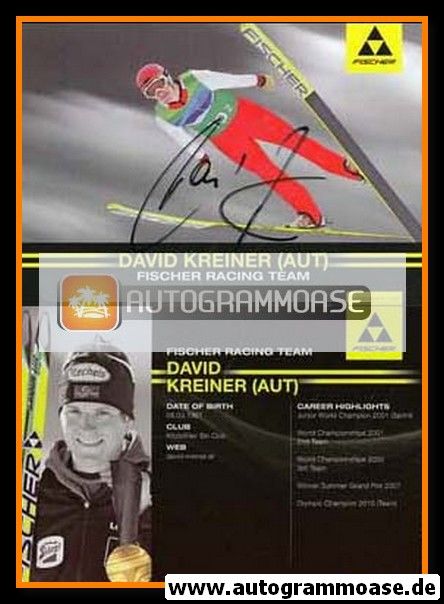 Autogramm Nordische Kombination | David KREINER | 2010 (Fischer)