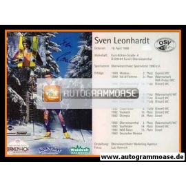 Autogramm Nordische Kombination | Sven LEONHARDT | 1994 (Oberwiesenthaler SV)