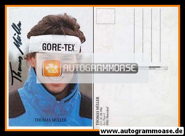 Autogramm Nordische Kombination | Thomas MÜLLER | 1980er (Portrait Color)