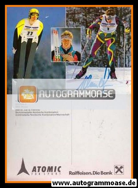 Autogramm Nordische Kombination | Klaus OFNER | 1991 (Atomic / Raiffeisen)