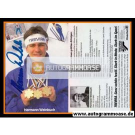 Autogramm Nordische Kombination | Hermann WEINBUCH | 1987 (Trevira)