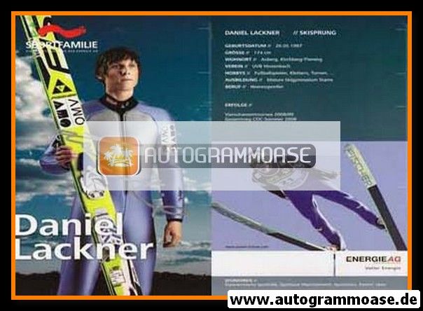 Autogramm Skispringen | Daniel LACKNER | 2009 (Sportfamilie)
