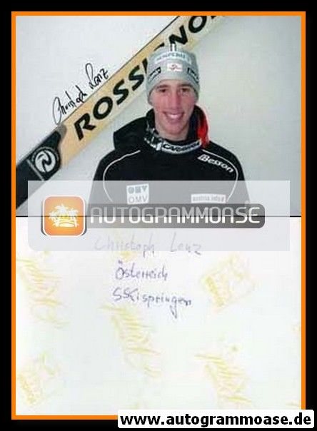 Autogramm Skispringen | Christoph LENZ | 2000er Foto (Portrait Color)