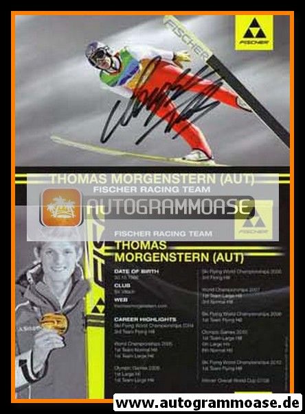 Autogramm Skispringen | Thomas MORGENSTERN | 2011 (Fischer)