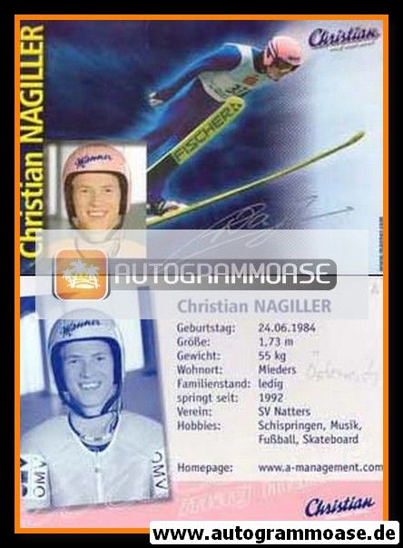 Autogramm Skispringen | Christian NAGILLER | 2000er (Manner)