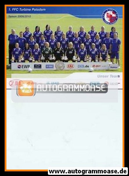 Mannschaftskarte Fussball (D) | 1. FFC Turbine Potsdam | 2009