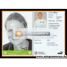 Autogramm Fussball (D) | VfL Wolfsburg | 2003 | Corinna BIESE
