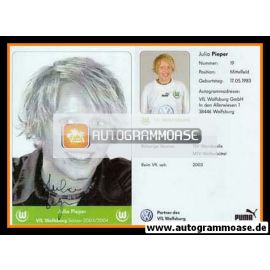 Autogramm Fussball (D) | VfL Wolfsburg | 2003 | Julia PIEPER