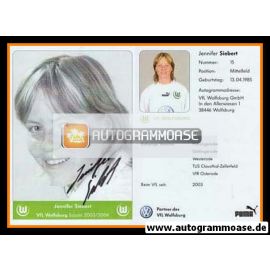 Autogramm Fussball (D) | VfL Wolfsburg | 2003 | Jennifer SIEBERT