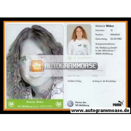 Autogramm Fussball (D) | VfL Wolfsburg | 2003 | Melanie WEBER