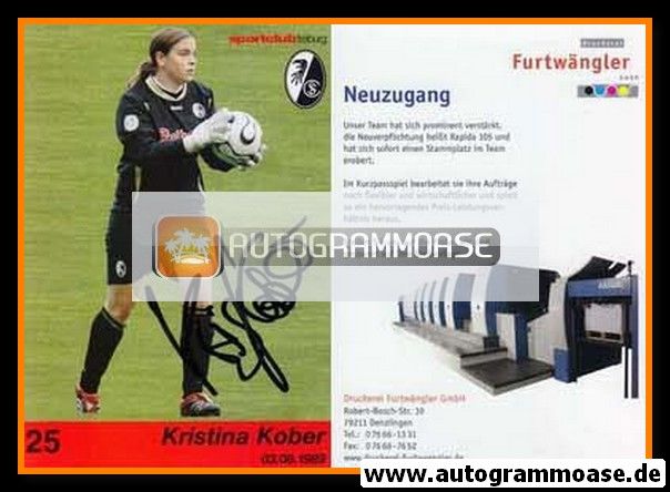 Autogramm Fussball (D) | SC Freiburg | 2006 | Kristina KOBER