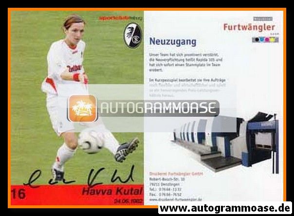 Autogramm Fussball (D) | SC Freiburg | 2006 | Havva KUTAL