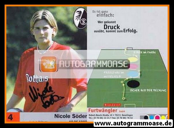 Autogramm Fussball (Damen) | SC Freiburg | 2003 | Nicole SÖDER