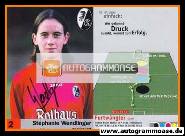 Autogramm Fussball (D) | SC Freiburg | 2003 | Stephanie WENDLINGER