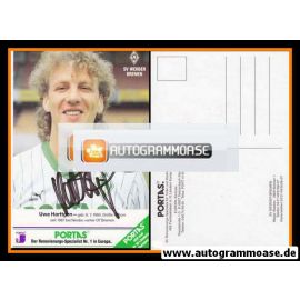 Autogramm Fussball | SV Werder Bremen | 1990 | Uwe HARTTGEN