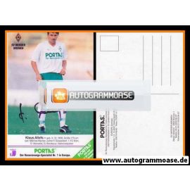 Autogramm Fussball | SV Werder Bremen | 1990 | Klaus ALLOFS