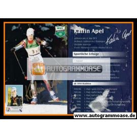 Autogramm Biathlon | Katrin APEL | 1990er (WSV Oberhof)