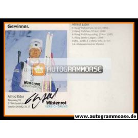 Autogramm Biathlon | Alfred EDER | 1980er (Wüstenrot)