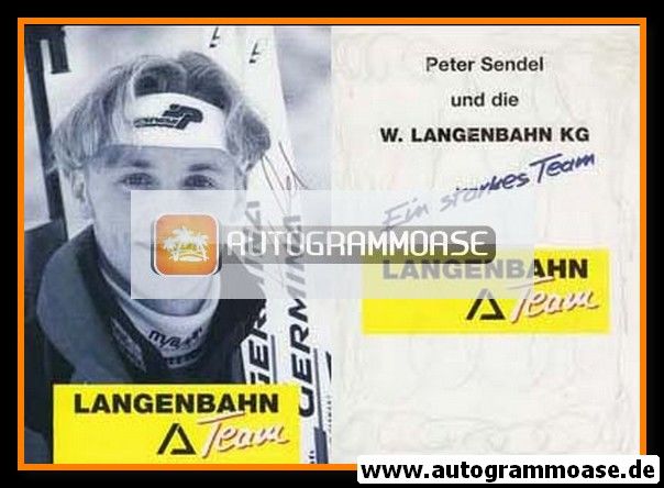Autogramm Biathlon | Peter SENDEL | 1990er (Langenbahn)