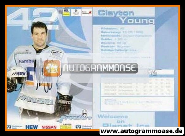 Autogramm Eishockey | Hamburg Freezers | 2004 | Clayton YOUNG