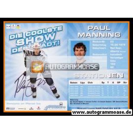 Autogramm Eishockey | Hamburg Freezers | 2007 | Paul MANNING