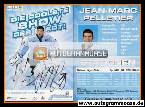 Autogramm Eishockey | Hamburg Freezers | 2007 | Jean-Marc PELLETIER