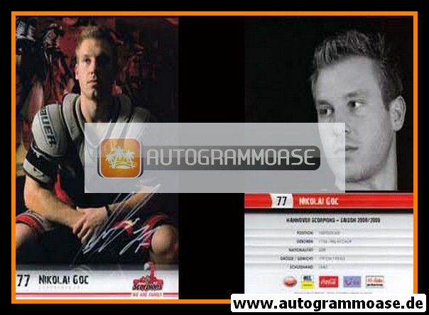 Autogramm Eishockey | Hannover Scorpions | 2008 | Nikolai GOC