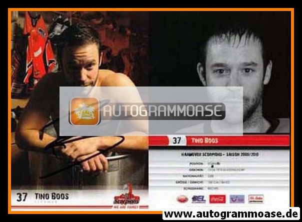 Autogramm Eishockey | Hannover Scorpions | 2009 | Tino BOOS