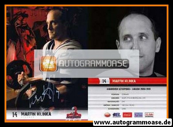 Autogramm Eishockey | Hannover Scorpions | 2009 | Martin HLINKA