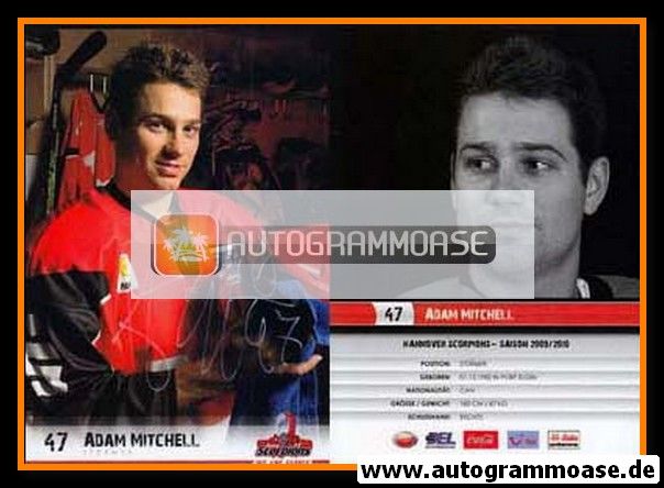 Autogramm Eishockey | Hannover Scorpions | 2009 | Adam MITCHELL