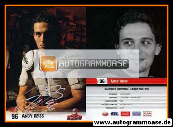 Autogramm Eishockey | Hannover Scorpions | 2009 | Andy REISS