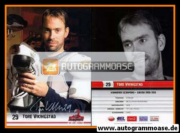 Autogramm Eishockey | Hannover Scorpions | 2009 | Tore VIKINGSTAD