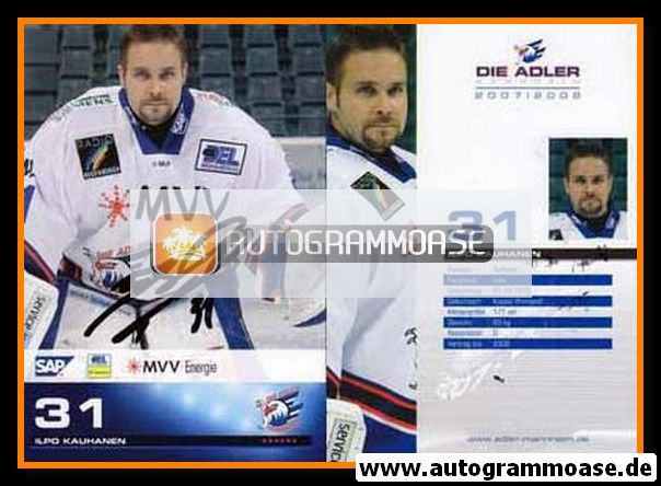 Autogramm Eishockey | Adler Mannheim | 2007 | Ilpo KAUHANEN
