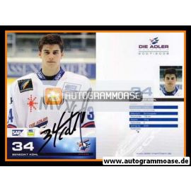 Autogramm Eishockey | Adler Mannheim | 2007 | Benedikt KOHL