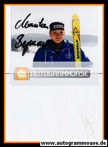Autogramm Ski Alpin | Monika BERGMANN | 2000er Foto (Portrait Color)