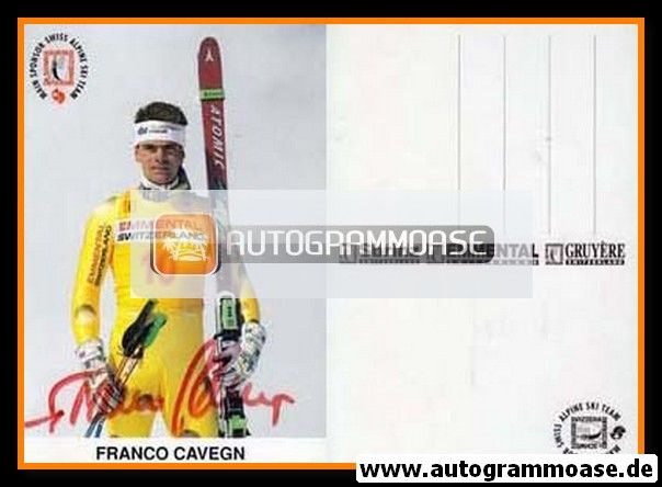 Autogramm Ski Alpin | Franco CAVEGN | 1990er (Emmental)
