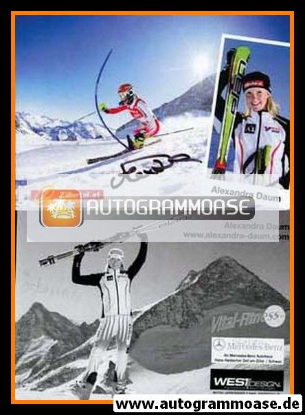 Autogramm Ski Alpin | Alexandra DAUM | 2000er (Zillertal)