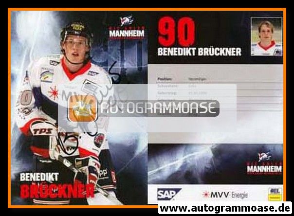 Autogramm Eishockey | Adler Mannheim | 2008 | Benedikt BRÜCKNER