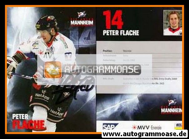 Autogramm Eishockey | Adler Mannheim | 2008 | Peter FLACHE