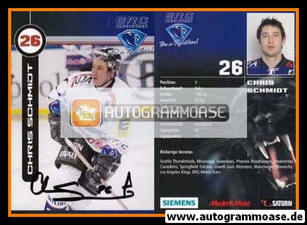 Autogramm Eishockey | ERC Ingolstadt | 2006 | Chris SCHMIDT