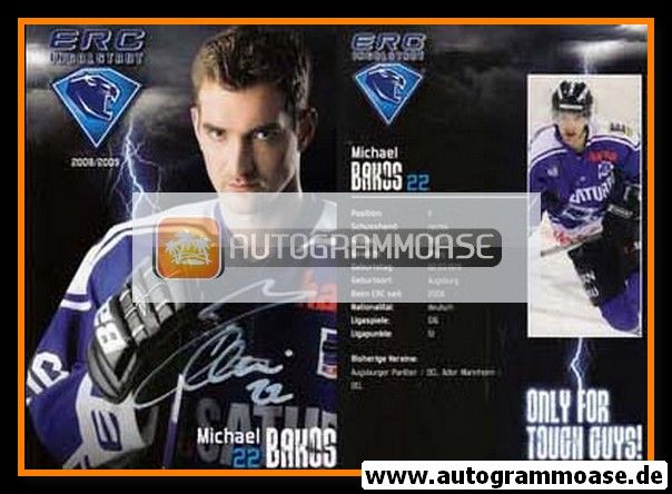 Autogramm Eishockey | ERC Ingolstadt | 2008 | Michael BAKOS