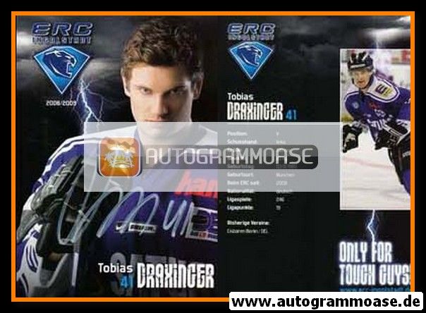 Autogramm Eishockey | ERC Ingolstadt | 2008 | Tobias DRAXINGER