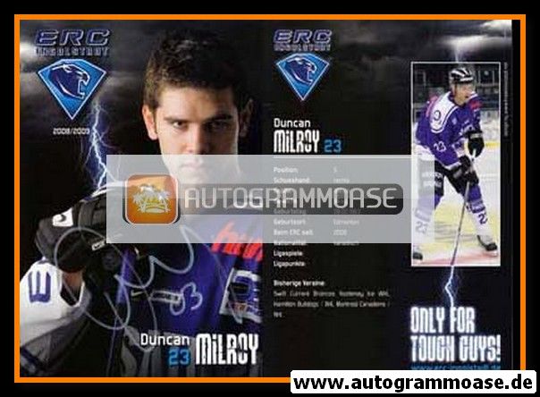 Autogramm Eishockey | ERC Ingolstadt | 2008 | Duncan MILROY