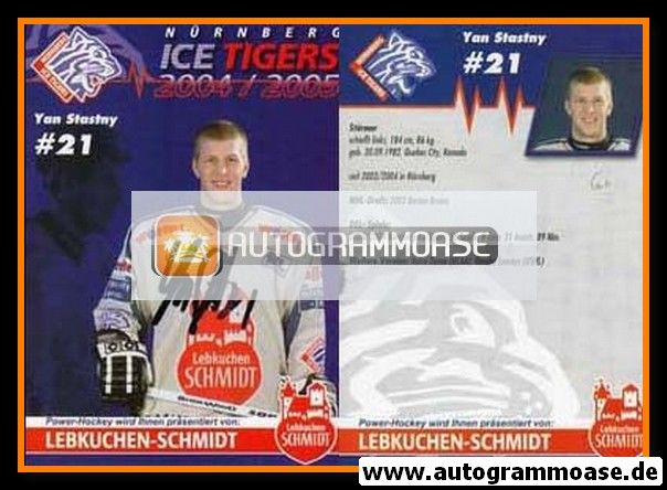 Autogramm Eishockey | Nürnberg Ice Tigers | 2004 | Yan STASTNY