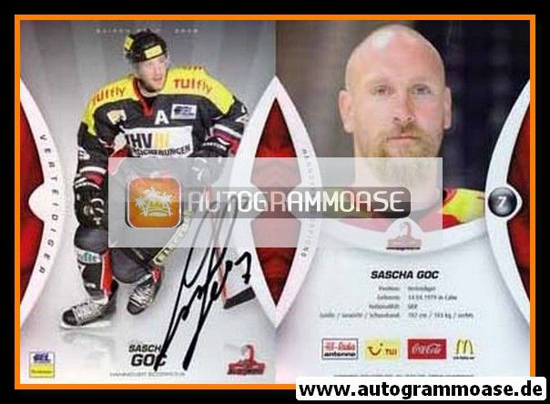 Autogramm Eishockey | Hannover Scorpions | 2007 | Sascha GOC