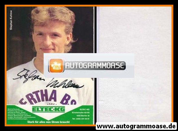 Autogramm Fussball | Hertha BSC Berlin | 1989 | Stephan KUHLOW